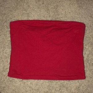 Hollister red tube top